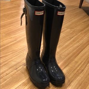 Tall hunter rain boots